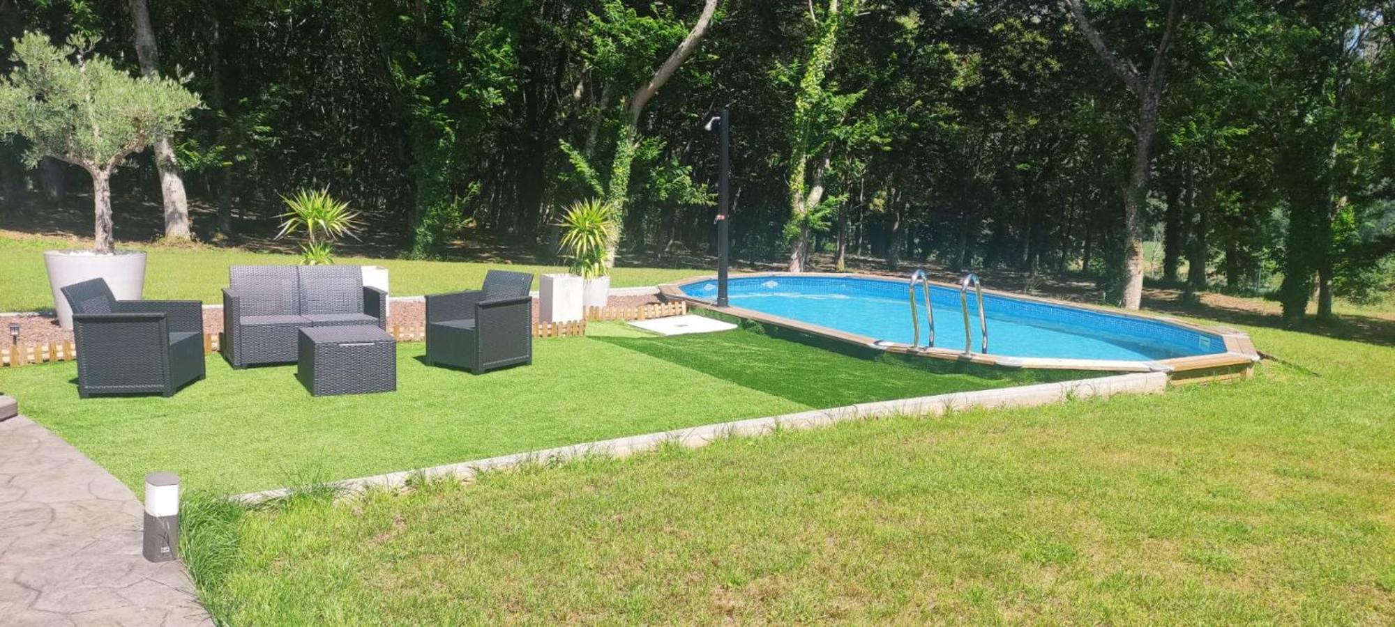 Villa Gran casa rústica en Sigueiro Exterior foto